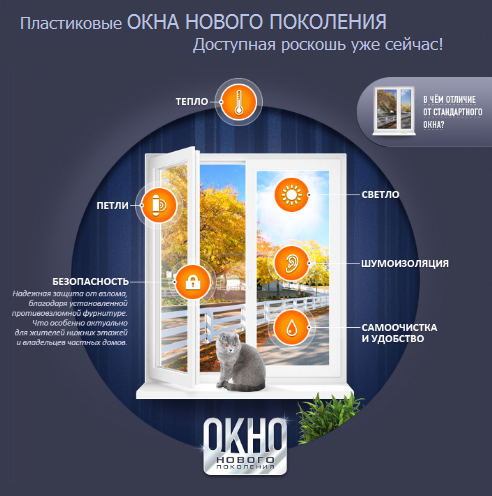 Легкая и наглядная инфографика нового окна